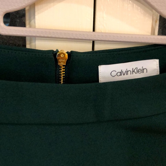 Green Calvin Klein A-line Dress ,New - Picture 2 of 4
